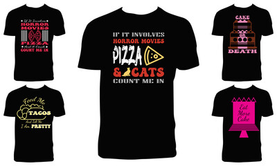 Food T Shirt Design Bundle 