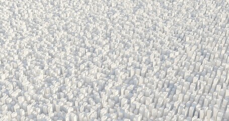 big infinite 3d city on while