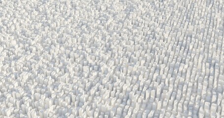 big infinite 3d city on while