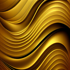 gold abstract background with waves