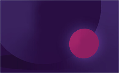 Glowing and illuminated spherical  on Gradient Background