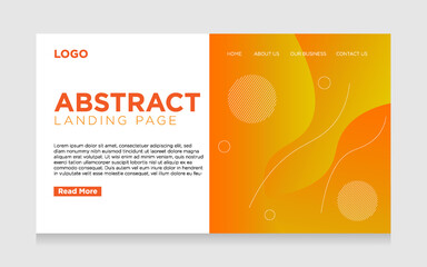 Fototapeta premium landing page abstract background with modern gradient