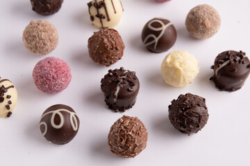 photo sweet multicolored chocolate candies