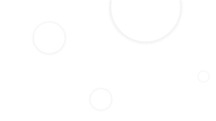 white background with white circles with soft shadow, presentation screensaver, poster template with text space, copy space. noise effect corporate promo design.