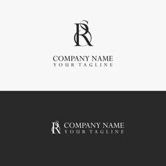 Fototapeta premium Letter R and S vector logo with exclusive concept.