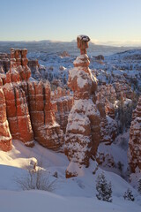 Thor's Hammer in Winter, Bryce Canyon 