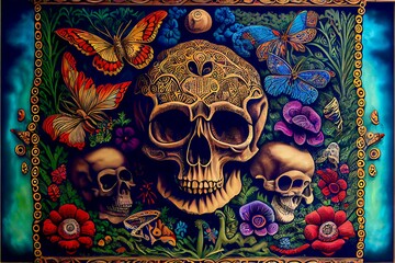 Generative AI render of abstract art wallpaper