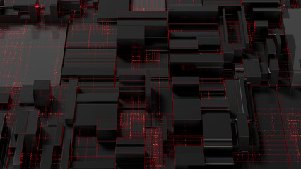 Abstract technology background. 3d render.