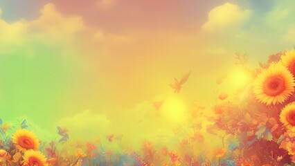 Obraz na płótnie Canvas Nature sunny abstract summer background.