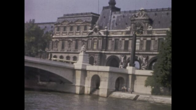 France 1955, Paris city view in the 50s