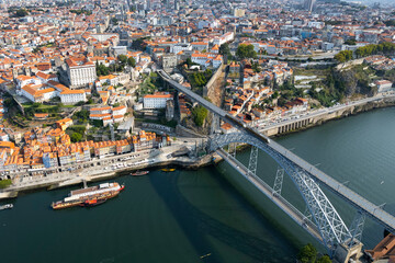 Aerian viw of Porto - obrazy, fototapety, plakaty