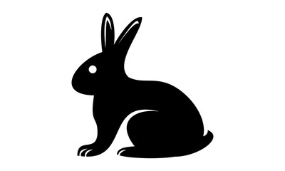 rabbit silhouette vector logo