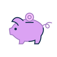 Piggy bank icon