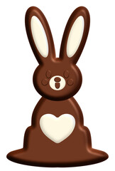 3d easter rabbit chocolate decoration