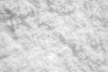 White snow texture background high angle view