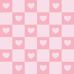 seamless background with hearts