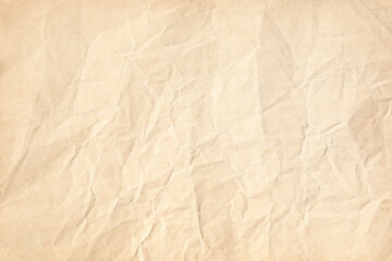 Old dark brown crumpled paper texture