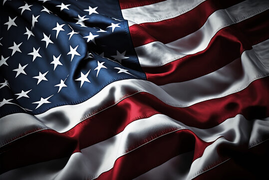 american flag background , generative ai