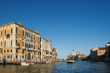 Letters and Science University Art on the Grand Canal of Venice against Academy Bridge
