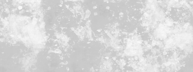 Silver, gray watercolor textured on white paper background. concrete wall white color for the background. Cement wall modern style background. White painted cement wall texture. White marble texture.