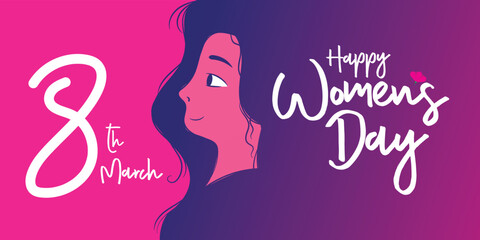 8 march international women's day vector illustration concept. happy women illustration