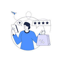 Download customer feedback outline illustration 