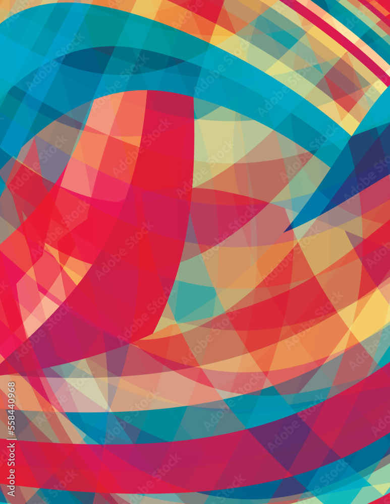 Aufkleber abstract artistic background with crimson and bluish stripes. multicolor pattern