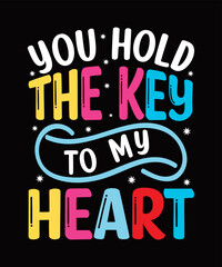 Valentines Typography day T shirt Design.