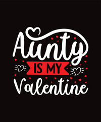 Valentines Typography day T shirt Design.