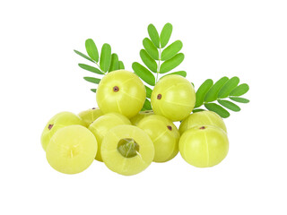Indian gooseberry isolated on transparent png
