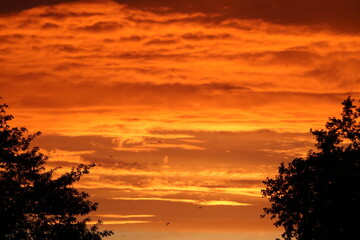 Romantic sunset in Bath Somerset, England Great Britain