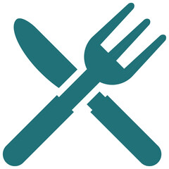 illustration of a fork and knife transparent png 