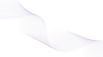 Wave line background with smooth shape. Beautiful wavy line on a white background. Horizontal banner template. Abstract futuristic template. Chrome technological wallpaper.