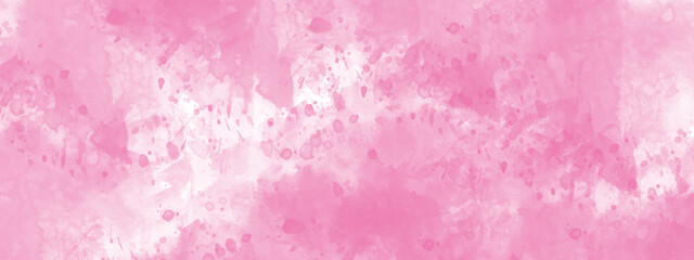 Abstract pink watercolor background on white paper background. Abstract watercolor background handprint colorful gradient ink. 