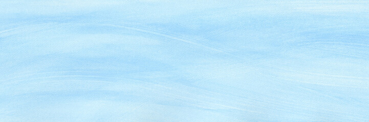 Abstract art background navy azure blue colors. Watercolor painting on texture paper with turquoise pattern of sea waves. Abstract art background with blue wavy line as gradient.