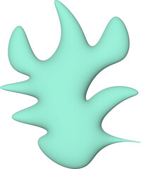 Abstract pastel shape 3d background. Decorative stone.	