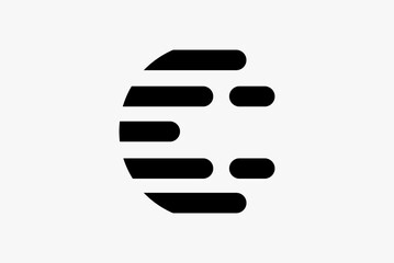 letter c digital logo