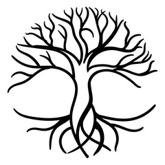 Tree of Life Pendant, Yggdrasil vector	
