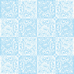 seamless winter frosty window pattern 