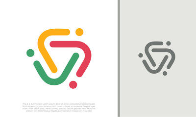 Global Community Logo Icon Elements Template. Community human Logo template vector. Community health care. Abstract Community logo