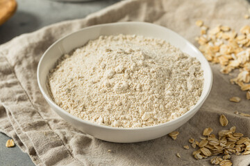 Raw Organic White Oat Flour