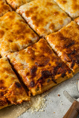 Homemade Grandma Cheese Pizza Pie