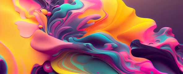 Fototapeta premium colorful abstract 3d illustration
