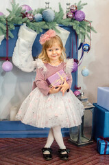 little girl in a dress