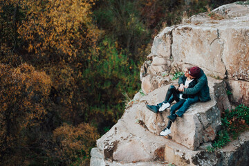Obraz premium couple on the beach. couple kissing. man and woman