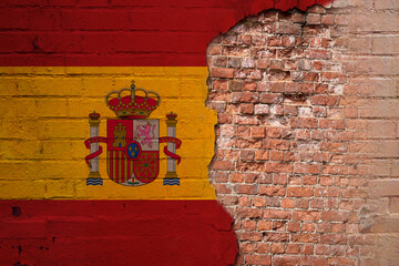 Bandera Española en pared