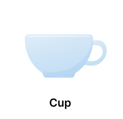 vector cup illustration isolated on white background 