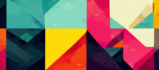 abstract geometric background. colorful geometric illustration.