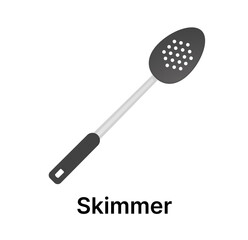 kitchen utensils illustration, skimmer