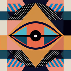 geomtric abstract eye